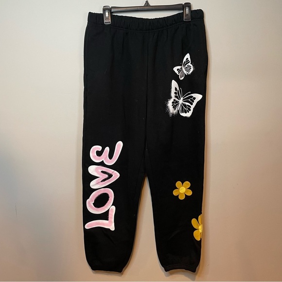 wild fable Pants & Jumpsuits Love Butterfly Heart Sweatpants Poshmark